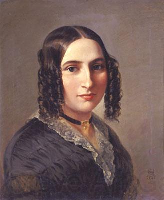 Moritz Daniel Oppenheim Portrait of Fanny Hensel France oil painting art